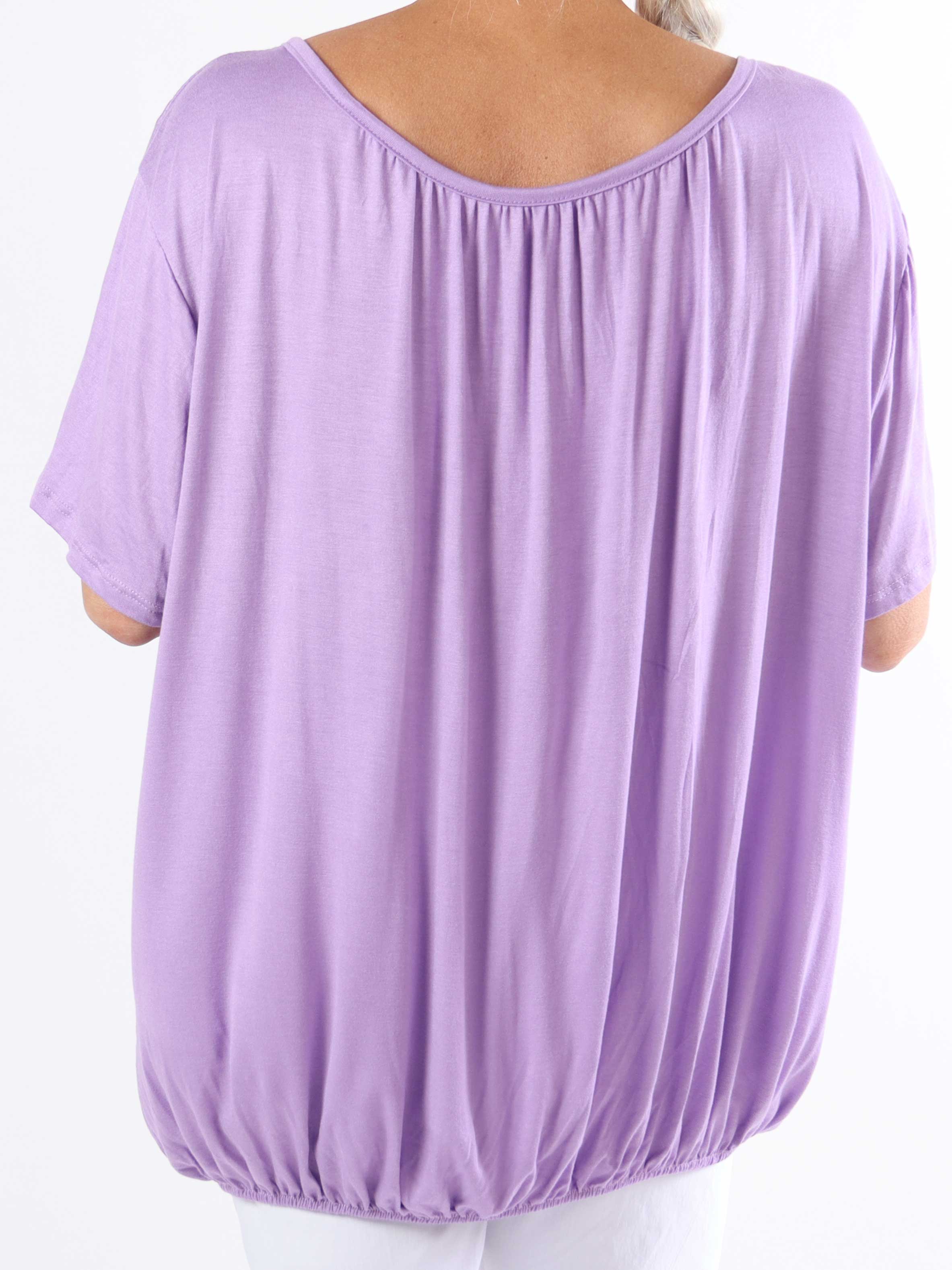 Miracle t-shirt - Basic t-shirt i plus size med resår i nederkanten (bestseller)